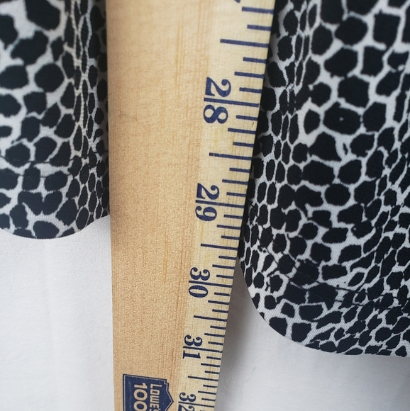 Jones New York Signature Woman Black and White Drape Neck Shirt Sz 1X - Picture 6 of 8